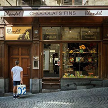 跨越三个世纪的洛桑巧克力老店 Blondel 布朗德尔巧克力店