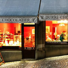 瑞士洛桑 d'Ouchy 大道的新鲜手工制作 DURIG CHOCOLATIER 杜里格巧克力店