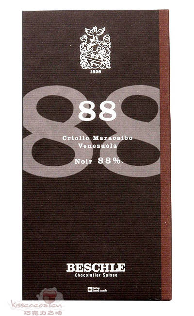 BESCHLE 百事利 委内瑞拉马拉开波种植园产克里奥罗可可豆 88% 单源黑巧克力