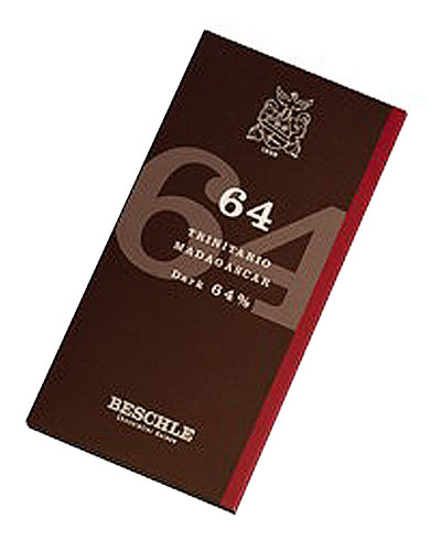 BESCHLE 百事利 马达加斯加特立尼达种可可豆 64%可可含量单源黑巧克力50克