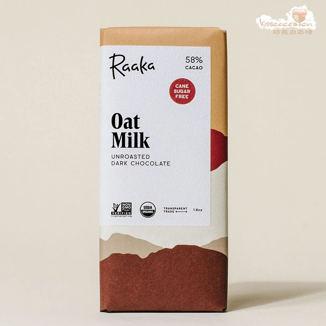 Raaka 拉卡
58%可可含量 燕麦牛奶巧克力 Raaka 拉卡
58%可可含量 燕麦牛奶巧克力