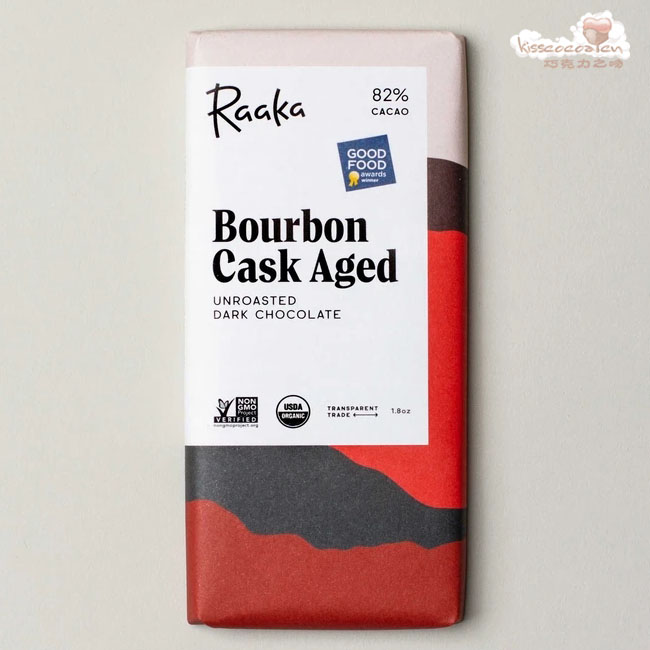 Raaka 拉卡
82%可可含量 波旁威士忌酒桶陈酿 单源黑巧克力 Raaka 拉卡
82%可可含量 波旁威士忌酒桶陈酿 单源黑巧克力