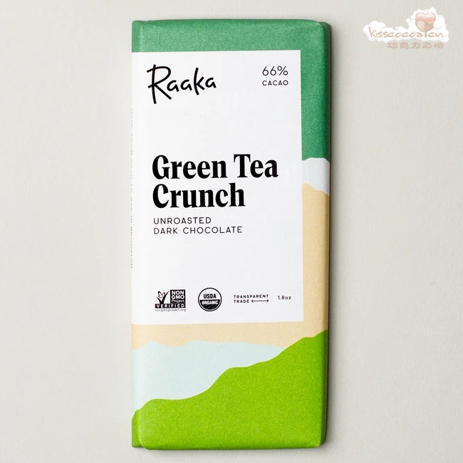 Raaka 拉卡
66%可可含量 浓缩绿茶 黑巧克力 Raaka 拉卡
66%可可含量 浓缩绿茶 黑巧克力