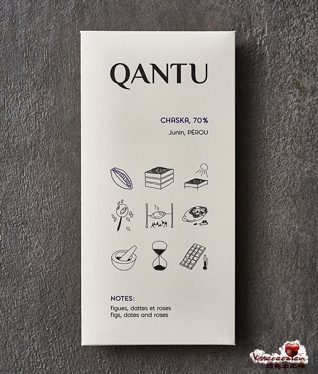 QANTU 坎涂
CHASKA 查斯卡可可 70%可可含量 单源黑巧克力 50克 QANTU 坎涂
CHASKA 查斯卡可可 70%可可含量 单源黑巧克力 50克