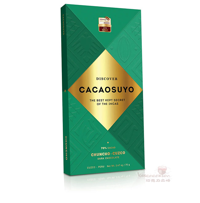 CACAOSUYO 可可苏尤 CHUNCHO CUZCO 70%
库斯科可可 70% 可可含量 Tree to Bar 种植园黑巧克力 70 克 CACAOSUYO 可可苏尤 CHUNCHO CUZCO 70%
库斯科可可 70% 可可含量 Tree to Bar 种植园黑巧克力 70 克