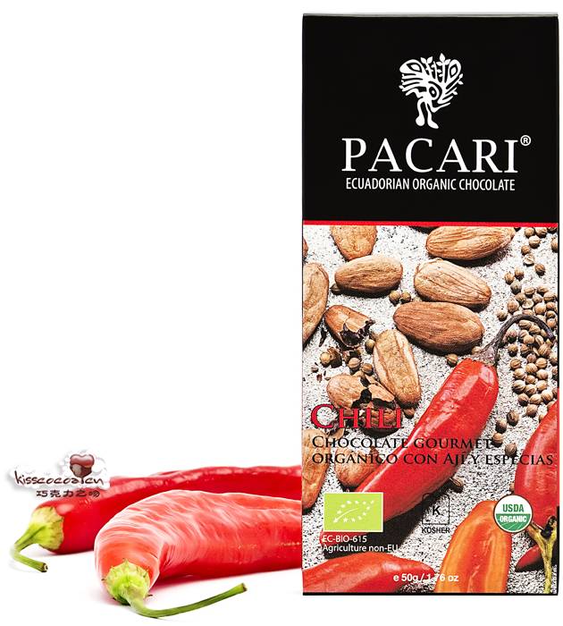 PACARI 帕卡瑞红辣椒风味厄瓜多尔有机巧克力 PACARI 帕卡瑞红辣椒风味厄瓜多尔有机巧克力