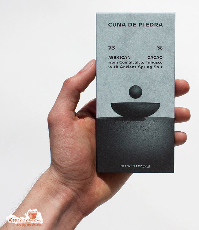 CUNA DE PIEDRA 石摇篮
73%可可含量 墨西哥可可 单源巧克力
可可来自塔巴斯科州科马卡科，含春季盐