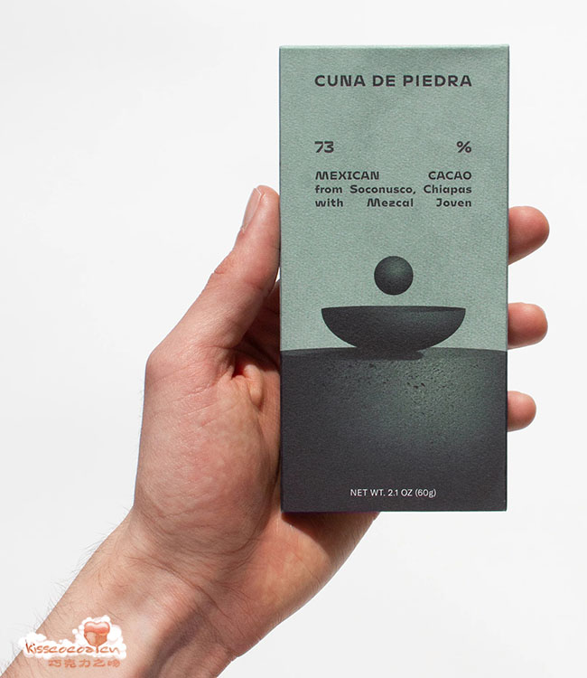 CUNA DE PIEDRA 石摇篮
73%可可含量 墨西哥可可 单源巧克力
可可来自恰帕斯州 Soconusco，含恰帕斯混合梅兹卡尔