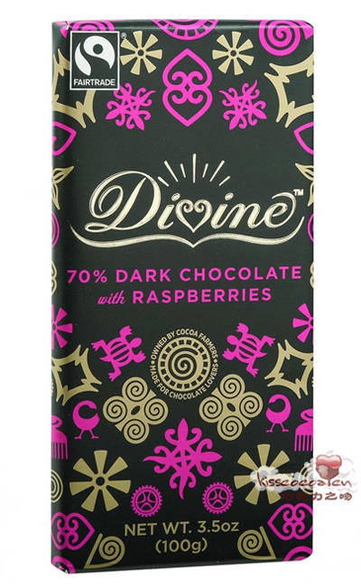 Divine 非凡
70%可可含量 树莓夹心黑巧克力 Divine 非凡
70%可可含量 树莓夹心黑巧克力