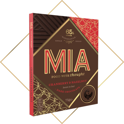 MIA 米娅
蔓越莓和榛子
65%可可含量黑巧克力 MIA 米娅
蔓越莓和榛子
65%可可含量黑巧克力